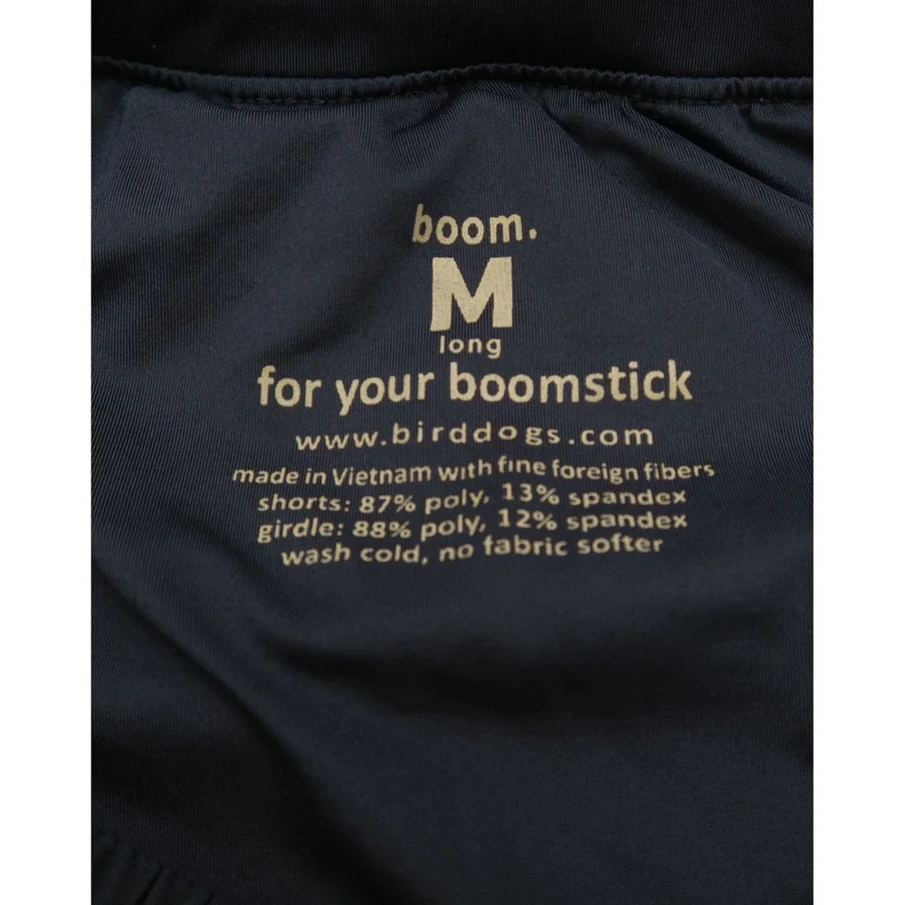 Birddogs Boom Gym Shorts Mens Medium Navy Blue White Athletic Lined 9 Inseam